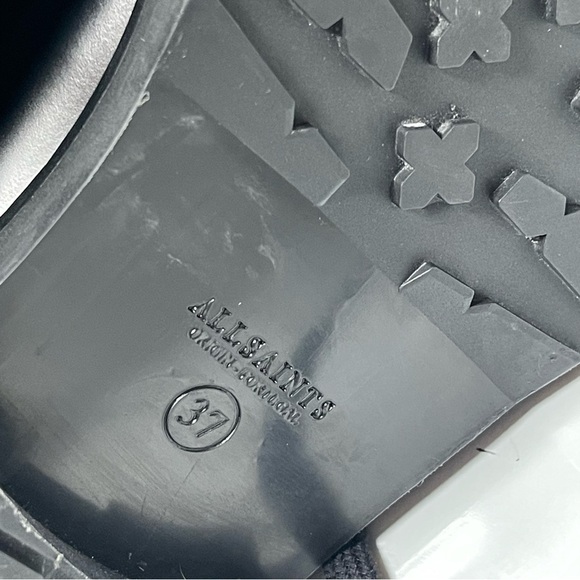 ALLSAINTS Lira boots Size 37 US 7 Black patent leather - Picture 11 of 14